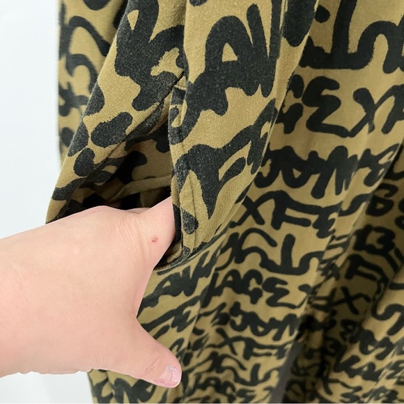 Savage x Fenty 1X 16-18 plus hooded jumpsuit 0166 print words font all over - Picture 5 of 13